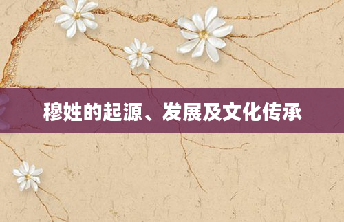 穆姓的起源、发展及文化传承