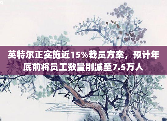 英特尔正实施近15%裁员方案，预计年底前将员工数量削减至7.5万人
