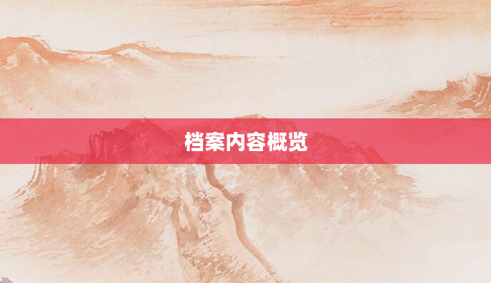 档案内容概览